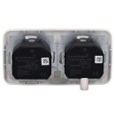 Busch-Jaeger Reflex SI USB Set: 2x SUSB-A+C Steckdose 20 EUCB2USBAC-214  + 2512-214 2-fach Rahmen, Alpinweiß
