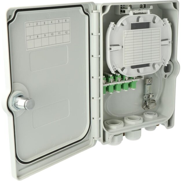 Kaiser AT29235 Connectivity Kompakt Gebäudeverteiler Gf-GV 20 Fasern ANT 5 LC/APC QD IP55