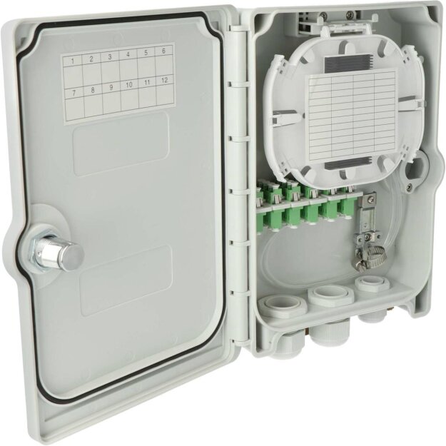 Kaiser AT29236 Connectivity Kompakt Gebäudeverteiler Gf-GV 24 Fasern ANT 6 LC/APC QD IP55