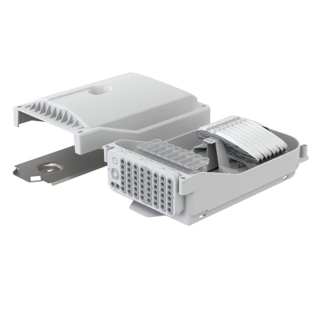 Kaiser AT29362 Connectivity Glasfaser-Gebäudeverteiler Gf-GV 96 Fasern ANT 48 Ausgänge IP65 8 mm