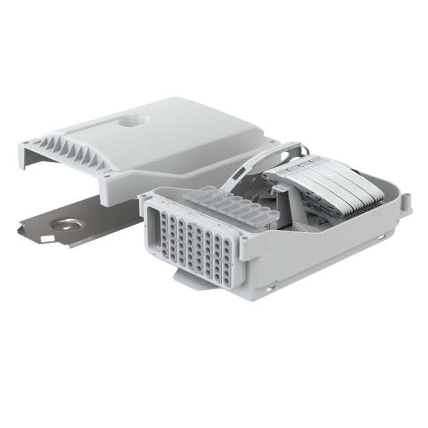 Kaiser AT29372 Connectivity Glasfaser-Gebäudeverteiler Gf-GV 192 Fasern ANT 48 Ausgänge Loop IP65 4 mm
