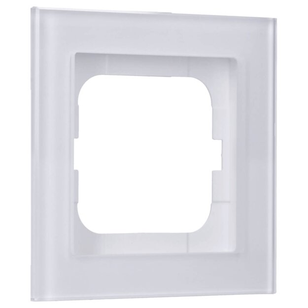 MDT BE-GTR163W.01 Glasrahmen 1-fach für 63 mm Programme Weiß