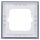 MDT BE-GTR163W.01 Glasrahmen 1-fach für 63 mm Programme Weiß