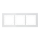 MDT BE-GTR363W.01 Glasrahmen 3-fach für 63 mm Programme Weiß
