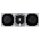 Busch-Jaeger Unterputz-Radio-Set: 8217 U-101 Busch-Radio BTconnect DAB+ + 8252-84-101 Zentralscheibe für Busch-Radio DAB+ + 2x 8223 U Lautsprecher-Einsatz + 2x 8253-84 Zentralscheibe Studioweiß carat® + 1723-184K future® linear-Abdeckrahmen 3-fach