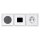 Busch-Jaeger Unterputz-Radio-Set: Radio BTconnect DAB+ + Lautsprecher-Einsatz + Steckdose + Studioweiß carat® + 1723-184K future® linear 3-fach Rahmen