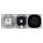 Busch-Jaeger Unterputz-Radio-Set: Radio BTconnect DAB+ + Lautsprecher-Einsatz + Steckdose + Studioweiß carat® + 1723-184K future® linear 3-fach Rahmen