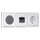 Busch-Jaeger Unterputz-Radio-Set: Radio BTconnect DAB+ + Lautsprecher-Einsatz + Steckdose + Studioweiß carat® + 1723-184K future® linear 3-fach Rahmen