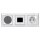 Busch-Jaeger Unterputz-Radio-Set:  8215 U-101 Busch-Radio DAB+ + 8252-914-101 Zentralscheibe für Busch-Radio + 20 EUC-914 SCHUKO® Steckdose + 8223 U Lautsprecher-Einsatz + 8253-914 Zentralscheibe + 1723-914 3-fach Rahmen, Alpinweiß Busch-balance® SI