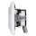 Busch-Jaeger Unterputz-Radio-Set:  8215 U-101 Busch-Radio DAB+ + 8252-914-101 Zentralscheibe für Busch-Radio + 20 EUC-914 SCHUKO® Steckdose + 8223 U Lautsprecher-Einsatz + 8253-914 Zentralscheibe + 1723-914 3-fach Rahmen, Alpinweiß Busch-balance® SI