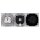 Busch-Jaeger Unterputz-Radio-Set:  8215 U-101 Busch-Radio DAB+ + 8252-914-101 Zentralscheibe für Busch-Radio + 20 EUC-914 SCHUKO® Steckdose + 8223 U Lautsprecher-Einsatz + 8253-914 Zentralscheibe + 1723-914 3-fach Rahmen, Alpinweiß Busch-balance® SI