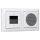 Busch-Jaeger Unterputz-Radio-Set: 8217 U-101 Busch- DAB+ Radio + 8252-914-101 Zentralscheibe für Busch-DAB+ Radio + 8223 U Lautsprecher-Einsatz + 8253-914 Zentralscheibe + 1722-914 2-fach Abdeckrahmen Alpinweiß Busch-balance® SI