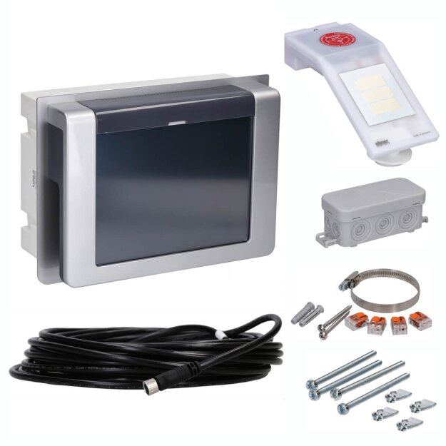Elsner 60140 WS1 Color-2 Gebäudesteuerung für 2 Antriebe 230 V Alu