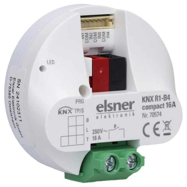 Elsner 70574 KNX R1-B4 compact 16 A Aktor mit 1 potenzialfreien Schaltausgang