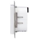 Elsner 70629 KNX T-Unterputz Touch Temperatursensor mit Touch-Tasten Reinweiß RAL 9010