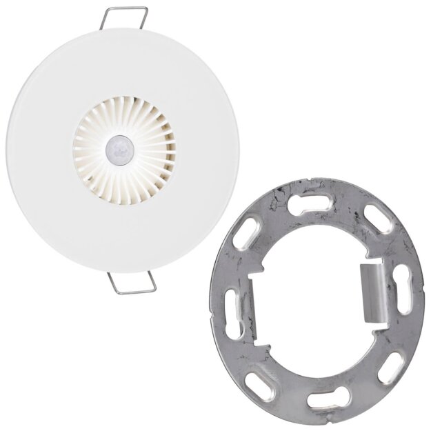 Elsner 70671 Intra-Sewi KNX L-Pr Einbau-Präsenzmelder mit Helligkeitssensor Reinweiß RAL 9010