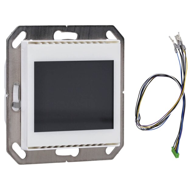 Elsner 70800 Cala Touch KNX T 3.x Raum-Controller mit Temperatursensor Reinweiß RAL 9010