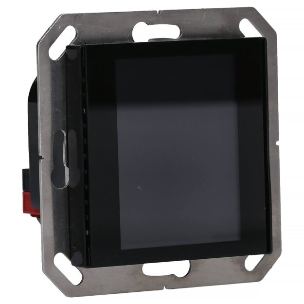 Elsner 70822 Cala Touch KNX AQS/TH 3.x Raum-Controller CO2- / Temperatur- / Feuchtesensor Tiefschwarz RAL 9005
