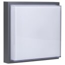 Bega 24797AK3 Decken- und Wandleuchte für den Innen- & Außenbereich Silber 3000 K 9,6 W 500 lm on/off-Netzteil mit integrierter Notlicht-Einzelbatterie