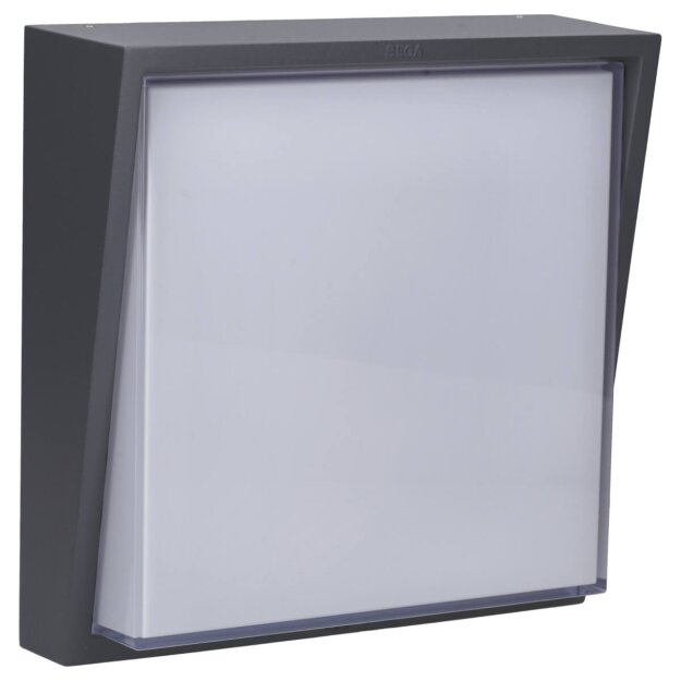 Bega 24857AK3 Wandleuchte für den Innen- & Außenbereich Silber 3000 K 13,5 W 1000 lm on/off-Netzteil