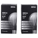 Bega 89019K27 Decken- und Wandleuchte für den Innenbereich Weiß 2700 K Sockel E 27 inkl. 4x LED-Leuchtmittel dimmbar BEGA 13548