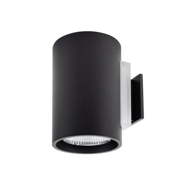 Brumberg 10042183 LED-Wandanbauleuchte 230 V AC 9,5 + 1,5 W strukturschwarz rund