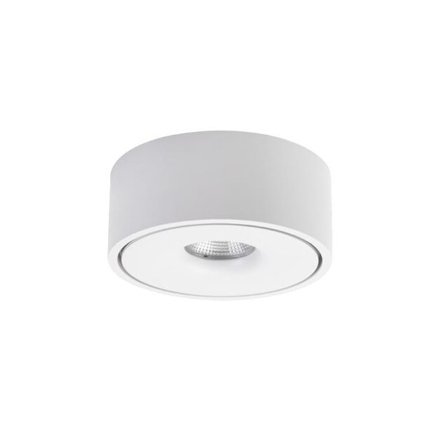 Brumberg 12066173 LED-Anbaudownlight 230 V AC 12,2 W + 2 W strukturweiß rund