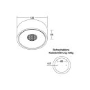 Brumberg 12066173 LED-Anbaudownlight 230 V AC 12,2 W + 2...