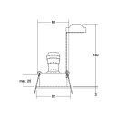 Brumberg 36063080 Einbaustrahler GU10 maximal 50 W...