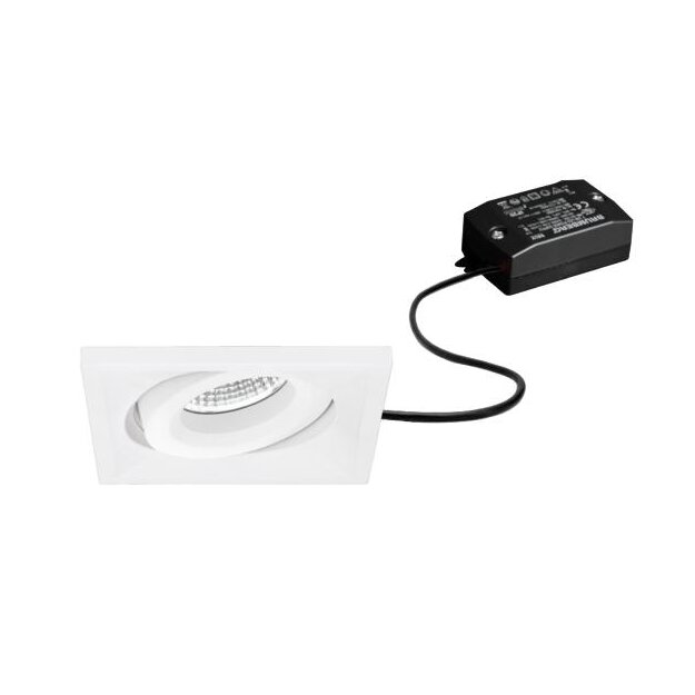 Brumberg 38398173 LED-Einbaustrahler 230 V AC 7 W strukturweiß rund