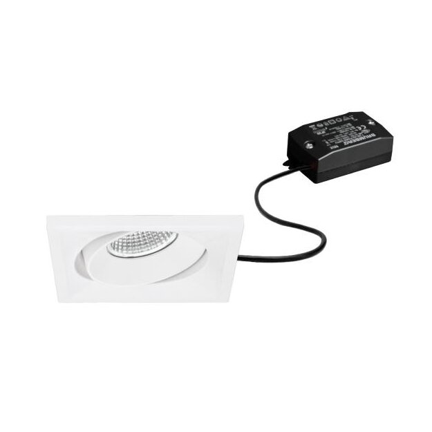 Brumberg 38399173 LED-Einbaustrahler 230 V AC 7 W strukturweiß rund