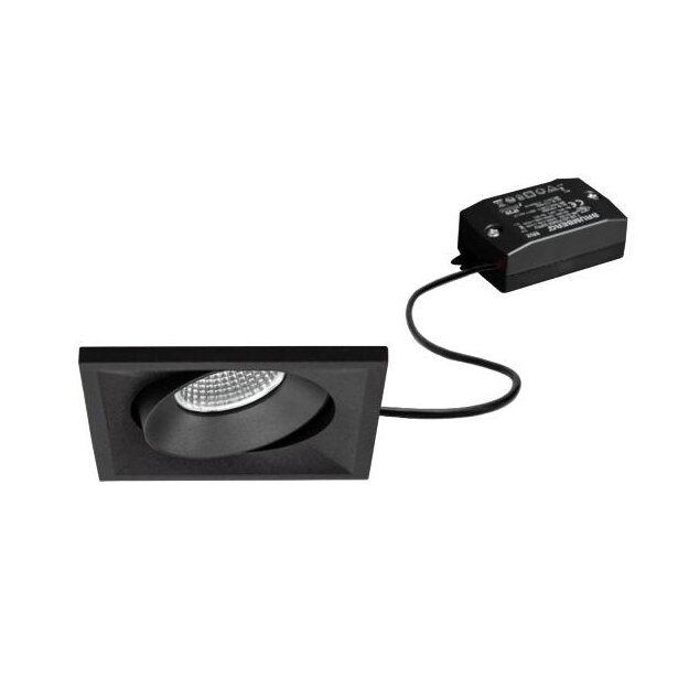 Brumberg 38399183 LED-Einbaustrahler 230 V AC 7 W strukturschwarz rund
