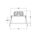 Brumberg 39063083 LED-Einbaustrahler 230 V AC 6 W schwarz...