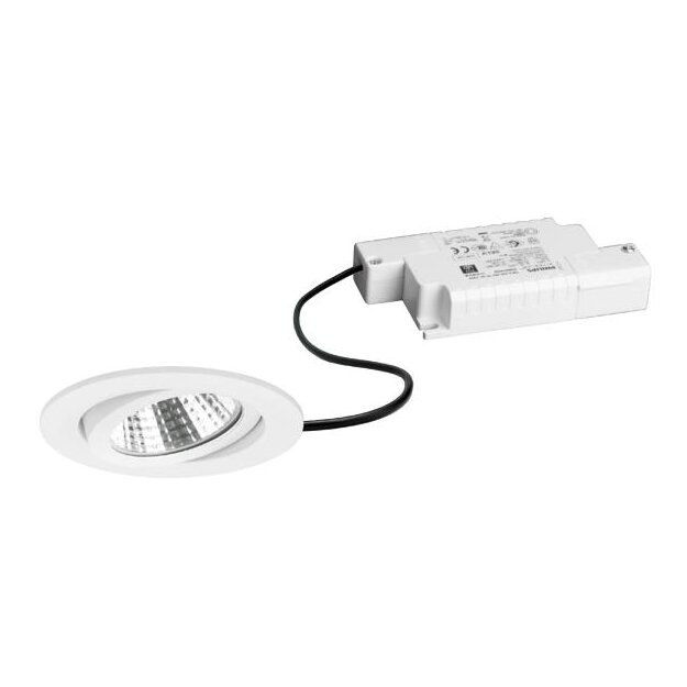 Brumberg 39363173 LED-Einbaustrahler 230 V AC 6 W strukturweiß rund
