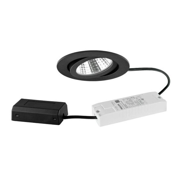 Brumberg 41463183 LED-Einbaustrahler 230 V AC 6 W strukturschwarz rund
