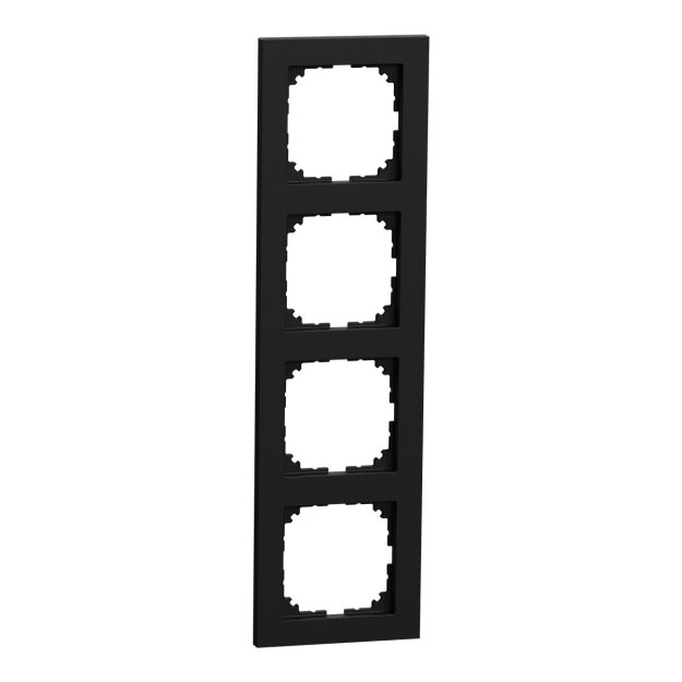 Merten MEG4040-3603 M-Pure-Rahmen 4-fach schwarz matt M-Pure