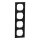 Merten MEG4040-3603 M-Pure-Rahmen 4-fach schwarz matt M-Pure