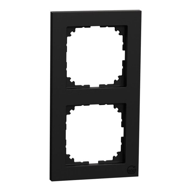 Merten MEG4020-3603 M-Pure-Rahmen 2-fach schwarz matt M-Pure