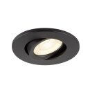 SLV 1007091 Universal Downlight Abdeckung für Downlight IP20 schwenkbar rund Schwarz