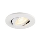 SLV 1007092 Universal Downlight Abdeckung für Downlight IP20 schwenkbar rund Weiss
