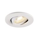 SLV 1007092 Universal Downlight Abdeckung für Downlight IP20 schwenkbar rund Weiss