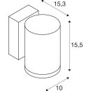 SLV 1006328 Enola Oculus WL Single Wandaufbauleuchte Anthrazit 11W 1000/1100lm 3000/4000K CRI90 100°