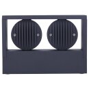 SLV 1006314 Eskina Frame WL Double Wandaufbauleuchte Anthrazit 27W 2200/2400lm 3000/4000K CRI80 95°
