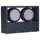 SLV 1006314 Eskina Frame WL Double Wandaufbauleuchte Anthrazit 27W 2200/2400lm 3000/4000K CRI80 95°