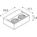 SLV 1006314 Eskina Frame WL Double Wandaufbauleuchte Anthrazit 27W 2200/2400lm 3000/4000K CRI80 95°