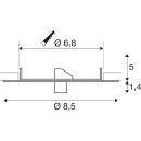 SLV 1006378 Fitu Einbau-Deckenrosette Gold