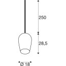 SLV 1006403 Pantilo Oval PD E27 Pendelleuchte Gold