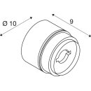 SLV 1006319 Mana Base WL Phase Wandaufbauleuchte Anthrazit rund 15W 800/820lm 2700/3000K CRI90 Dimmbar