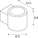 SLV 1006307 Oculus WL Phase Wandaufbauleuchte Schwarz 85W 570lm 2000-3000K CRI90 100° Dimmbar