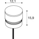 SLV 1006393 M-POL S Polehead Shader Leuchtenkopf Anthrazit 19W 520/550lm 2700/3000K CRI90 DALI